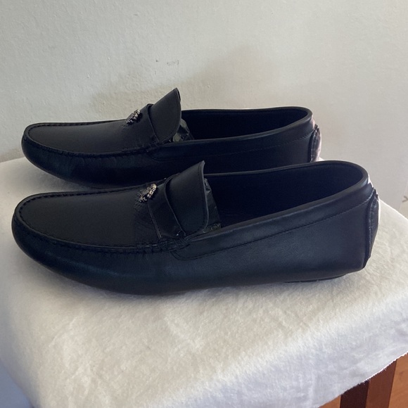 Roberto Cavalli Drivers Logo Leather Loafers main image 12
